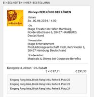 Tickets für "Der König der Löwen" am 02.06.2024 Essen - Essen-Frintrop Vorschau