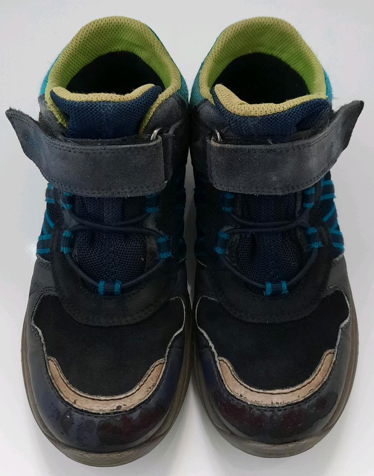Superfit Schuhe knöchelhoch Gr. 34 blau-grün Gore-Tex Junge in Rudersberg