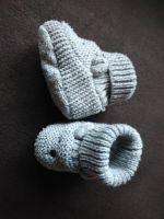 Baby Strickschuhe Gr. 14-15/ 3-6 M., grau Mecklenburg-Vorpommern - Greifswald Vorschau