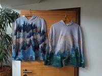 2er Set - Pulli mit Kapuze - Waldmotiv, Gr. M, Neu Bayern - Meitingen Vorschau
