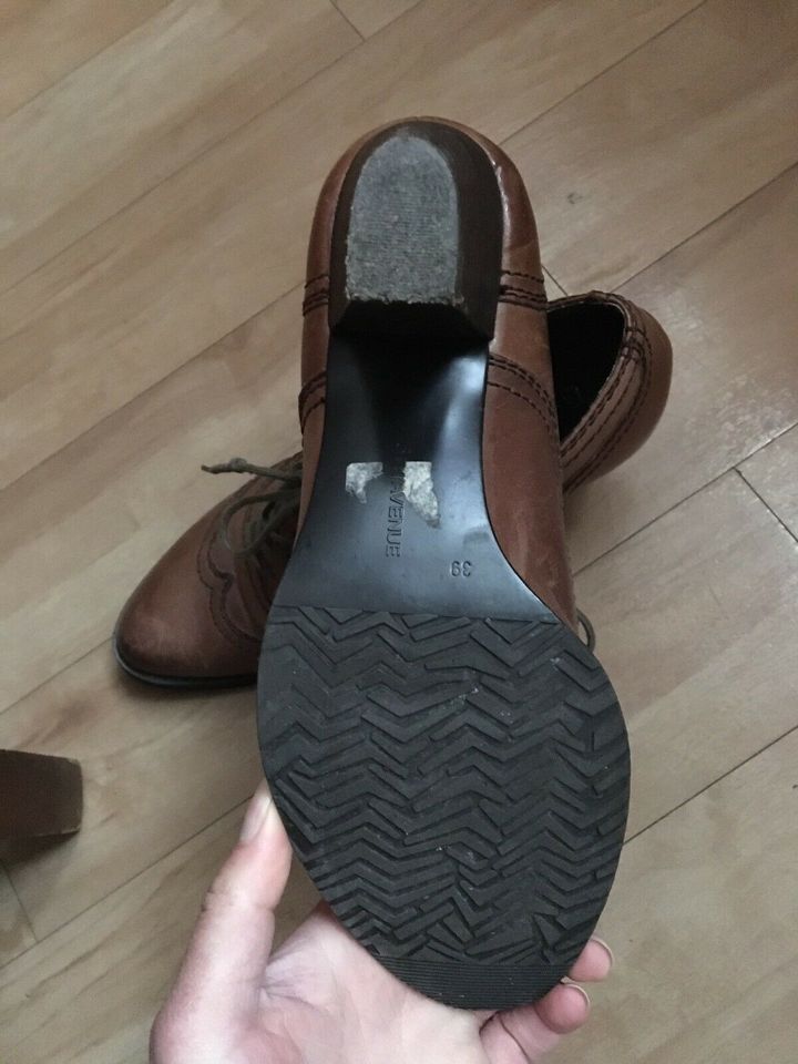 Schöne Stiefeletten  von 5th Avenue, Leder, 39 zu verkaufen in St. Ingbert