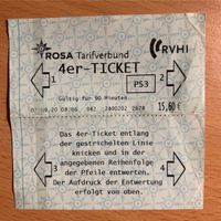 Rosa Tarifverbund 4er-Ticket RVHI Bus ÖPNV Niedersachsen - Freden Vorschau