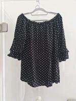 Lascana Bluse Shirt T-Shirt Gr. 42 schwarz weiße Punkte 3/4 Arm Nordrhein-Westfalen - Saerbeck Vorschau