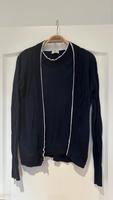 Aigner Strickset, Jacke und top Blau mit weißen Details, Gr. M Berlin - Wilmersdorf Vorschau