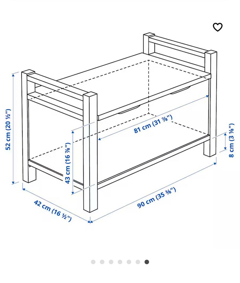 IKEA Hemnes Sitzbank/ Banktruhe in Heßheim