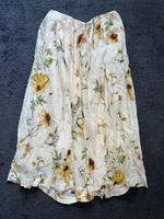 Maxirock mit Blumenprint Beige Creme Sonnenblume M Berlin - Mitte Vorschau