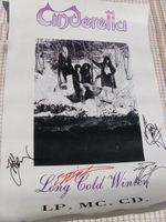 Cinderella 1988 "Long Cold Winter" Promoposter mit 4 Autogrammen Kr. Dachau - Dachau Vorschau