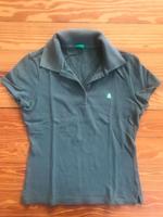 Benetton Poloshirt Polohemd T-Shirt Kragen grün olivgrün Gr. XS Baden-Württemberg - Altlußheim Vorschau