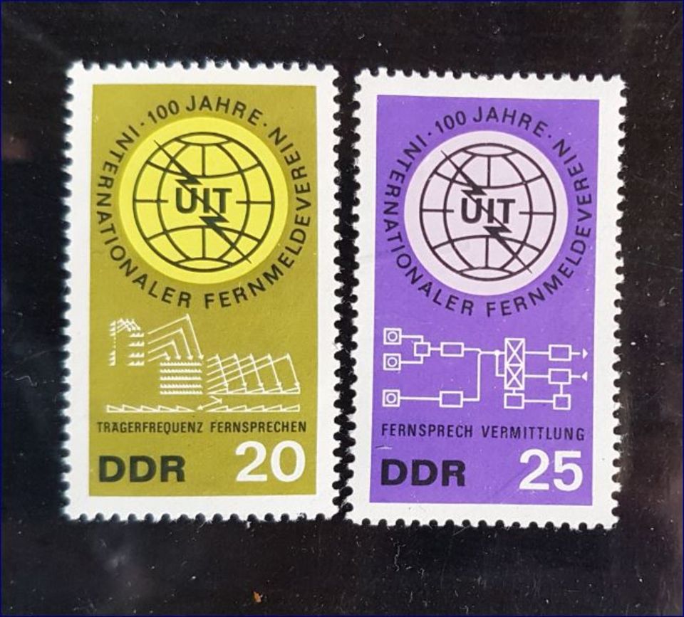 DDR MiNr. 1113-1114 Fernmeldeverein Ausgabe 1965, postfrisch in Pirna