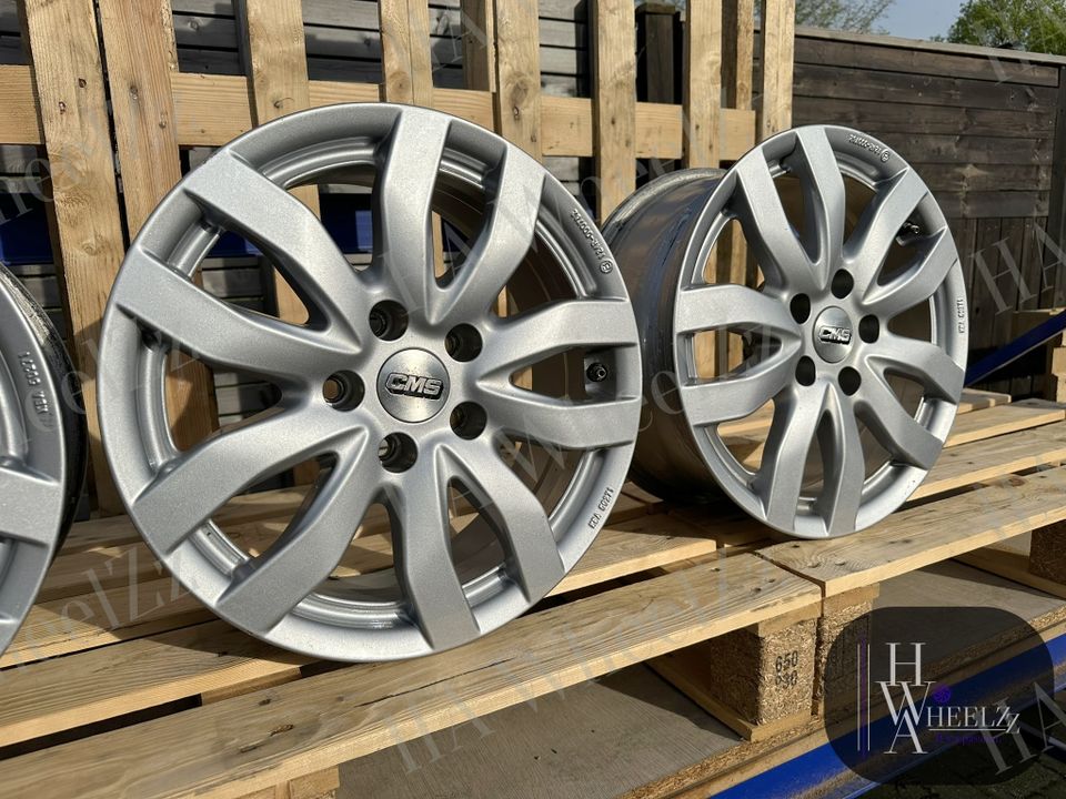 NEUZUSTAND ➡️ CMS 16 Zoll Alufelgen 5x112 ET35 Titan grau Felgen ➡️ Mercedes A-Klasse W169 W176 W177 B C W202 W203 W204 CLC CLK W209 W208 E W210 SLK Seat Skoda VW Caddy SK Passat 3B B5 Audi Alhambra in Bünde