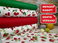 Baumwollstoffe Doppelbreit 240cm Popeline VERSANDFREI Früchte Erdbeere Kirsche Melone Karotten Stoffe Meterware ab 50cm Baumwolle Bastelstoff Patchwork Basteln Dekostoffe Deko Stoff ÖkoTex Kategorie 2 Leipzig - Holzhausen Vorschau