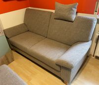 Sofa + Hocker beige/grau Rheinland-Pfalz - Katzenelnbogen Vorschau