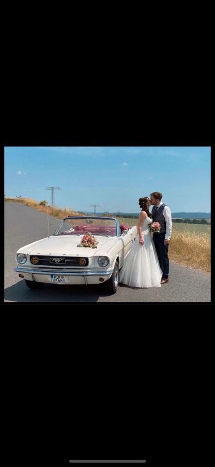 Hochzeitsauto Ford Mustang Cabrio mieten in Pirna