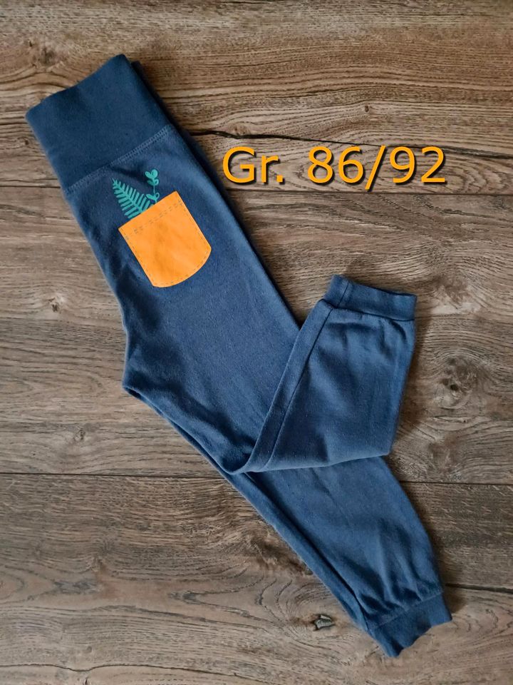 Hose / Leggings blau Größe 86/92 in Großweitzschen