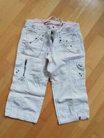 EDC by Esprit Hose Sommer 3/4 Länge weiß mit Details Hessen - Ranstadt Vorschau