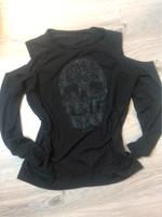 Hard Rock Langarm-Shirt mit Skull und freien Schultern - Gr. L Nordrhein-Westfalen - Rees Vorschau