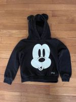 Hoodie Kapuzenpullover 122/128 Mickey Mouse Disney C&A schwarz Hessen - Liederbach Vorschau