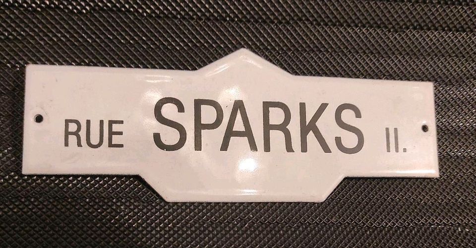 Emaille Schild Rue Sparks II Paris 60er in Dietzenbach