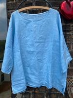 Bluse Shirt Leinenbluse blau L/ XL grau oversize Köln - Nippes Vorschau