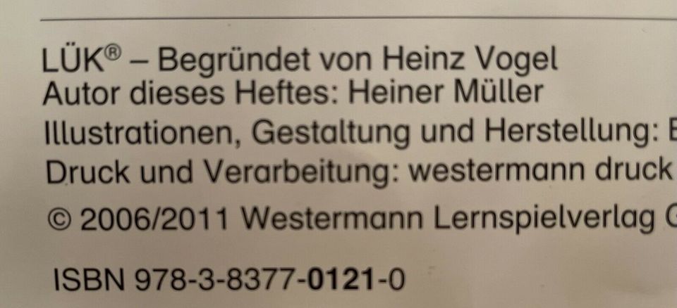 miniLÜK Heft Alles, was du sehen kannst Sehen & Verstehen 1 ab 5 in Duisburg