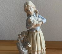 Gilde Figur. Selten / Blumenmädchen mit Kätzchen (?) Rheinland-Pfalz - Bad Kreuznach Vorschau