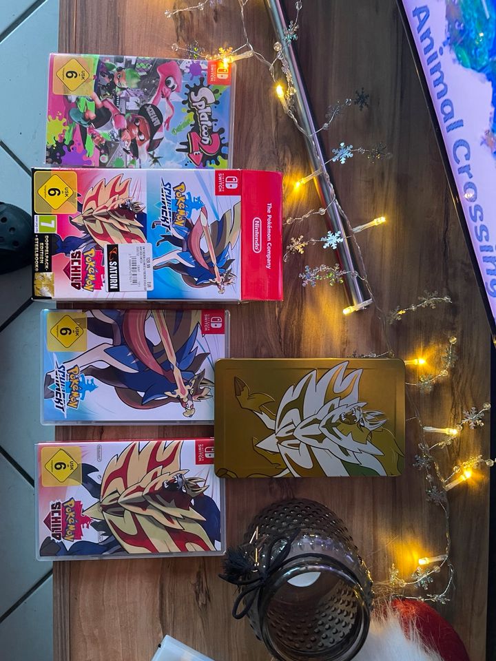 Pokémon Schwert & Schild + Steelbook Edition und Splatoon2 in Oberhausen