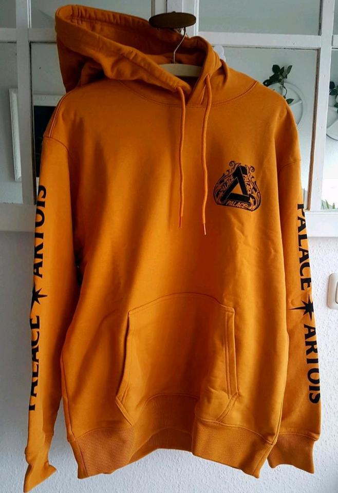 Palace X Stella Artois Hoodie , L (Gold) Pullover Winter Mode in Willich
