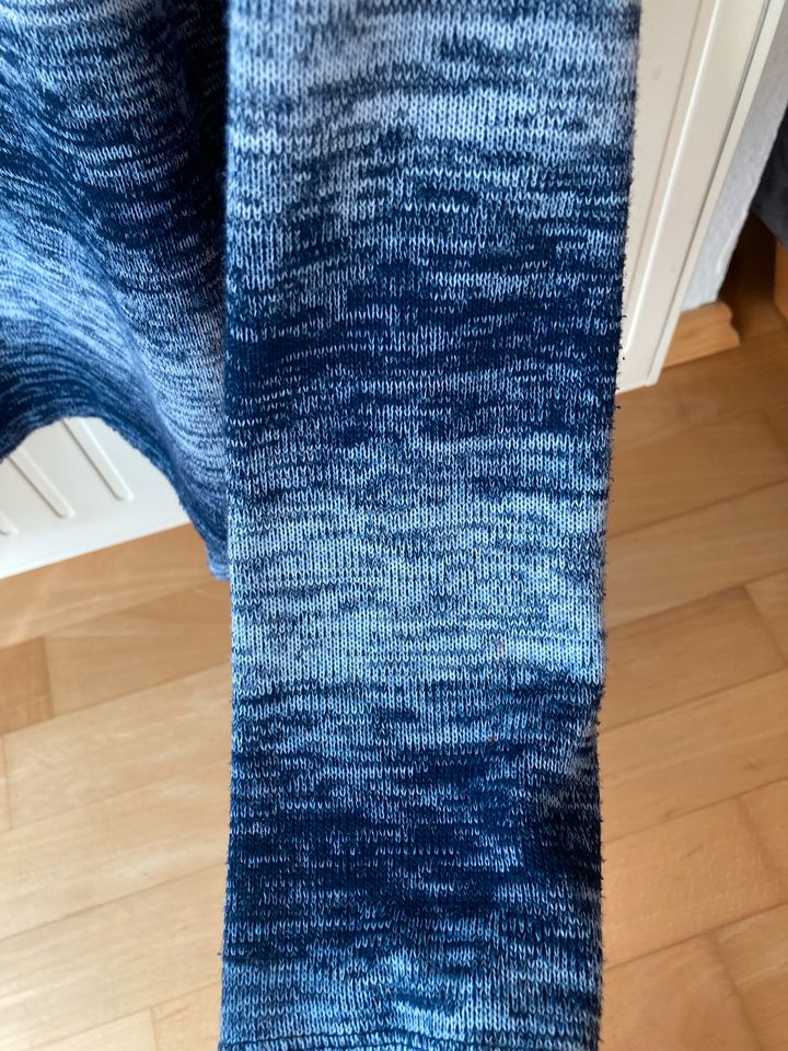 Blau weiß melierte Strickjacke Cardigan M Cecil in Lohmar