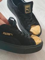 Sneaker puma suede Wildleder schwarz /Gold 38,5 Wuppertal - Cronenberg Vorschau