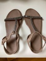 ❤️ Leder-Sandalen Glitzer taupebraun/ graubraun 39 *wie neu* München - Schwabing-West Vorschau