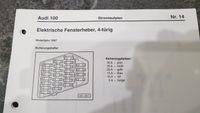 Stromlaufplan Audi 100 A6 C4 Elektrische Fesnterheber 4 Türig EFH Nordrhein-Westfalen - Leverkusen Vorschau