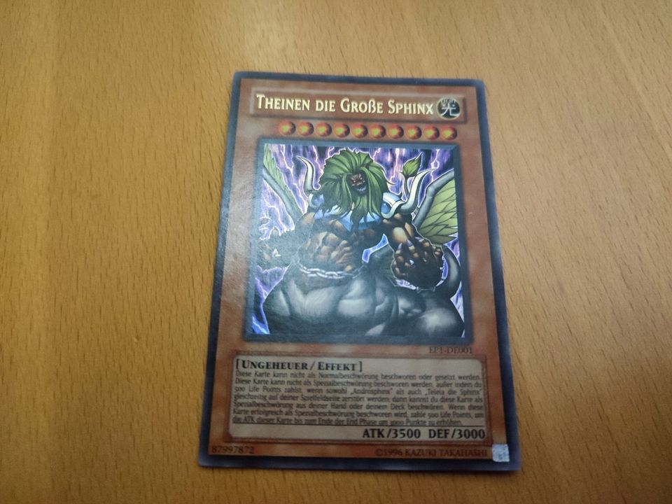 Sammelkarte YuGiOh Theinen die große Sphinx Holo EP1-DE001 in Kamenz