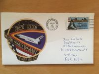 Brief mit Motiv u Briefmarke Space Shuttle 1886 Niedersachsen - Friedland Vorschau