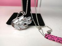 Betsey Johnson Zirkonia Collier Schwan Anhänger Halskette Silber Nordrhein-Westfalen - Übach-Palenberg Vorschau