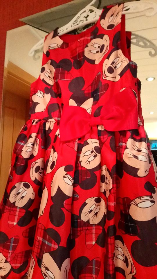 H&M ❤ Minnie Maus Mouse Kleid festlich Weihnachten in Gilserberg