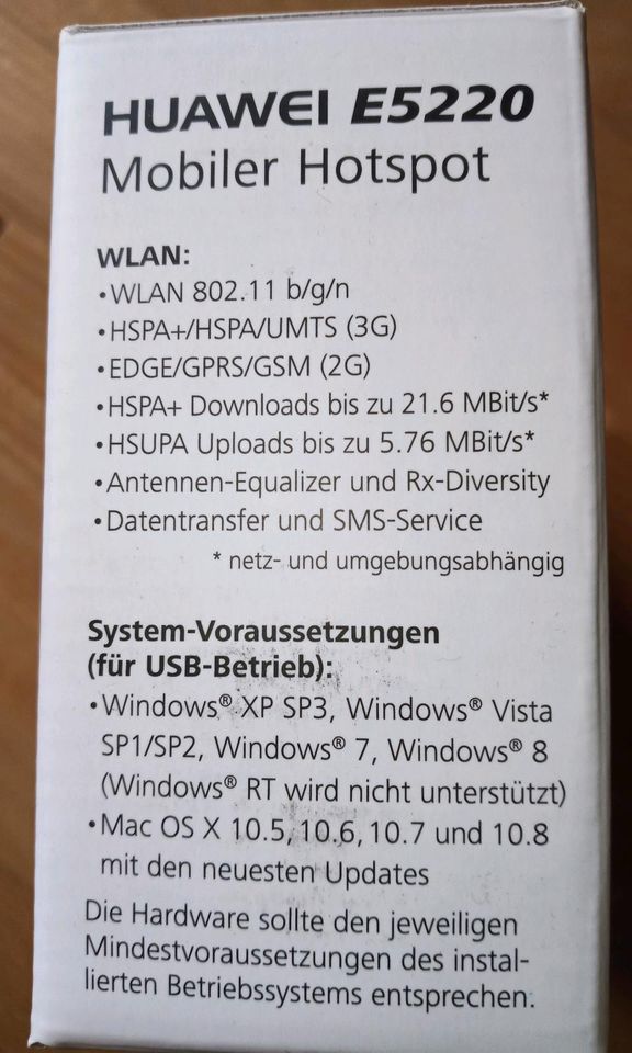 HUAWEI E5220 Mobiler Hotspot in Wittenburg