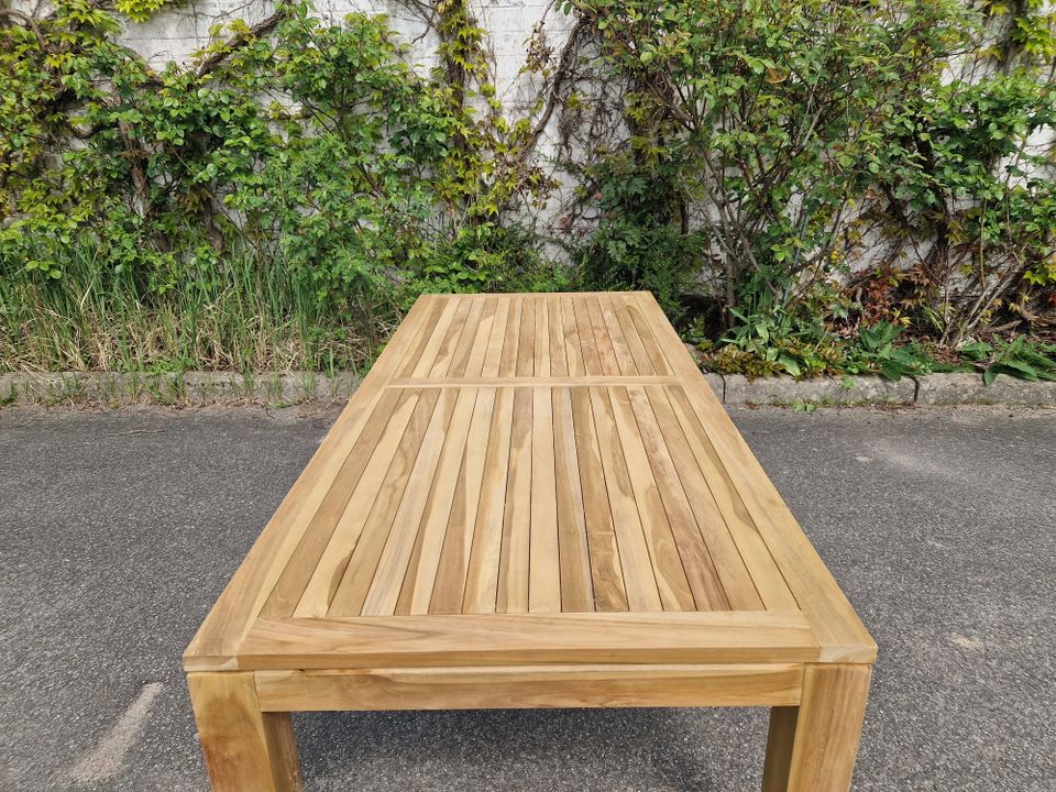 Gartentisch Teak Teaktisch 180cm massiv Tisch Garten Esstisch in Bad Schwartau