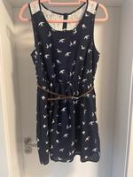 Kleid Only mit Schwalben und passendem Gürtel, Gr. 38 Saarland - Beckingen Vorschau