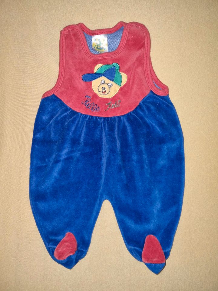 Baby Strampler Hose Niki Stoff blau rot Bärchen Gr.56 TopZustand in Engelsbrand