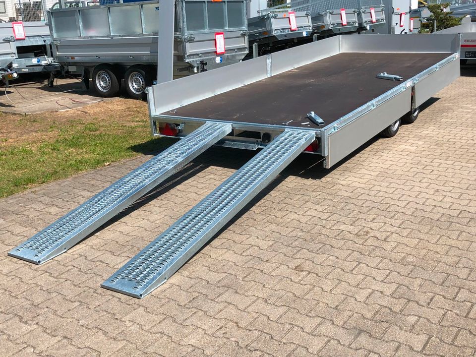 ⭐️ Eduard Auto Transporter 3000 kg 456x200x30cm Rampen Winde 56 in Schöneiche bei Berlin