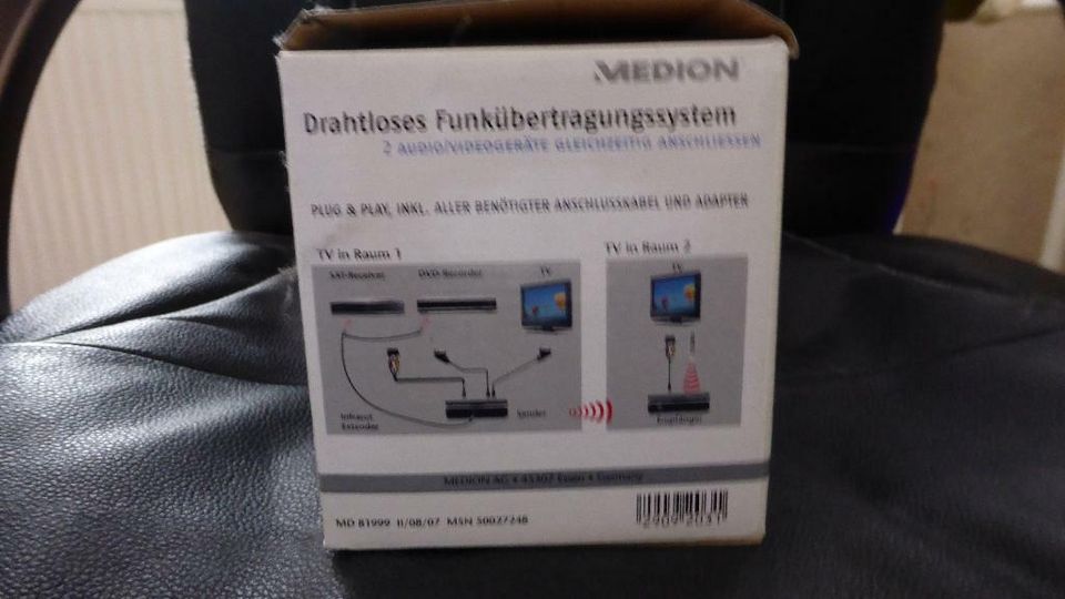Medion MD 81999 Drahtloses Funk-Video-Übertragungssystem OVP in Uder