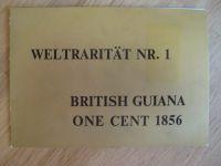 Nordposta 1977 Weltrarität Nr1 British Guiana One Cent 1856 Bergedorf - Kirchwerder Vorschau