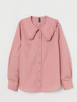 Bluse breiter Kragen H&M Divided XS neuwertig altrosa rosa Bayern - Alzenau Vorschau