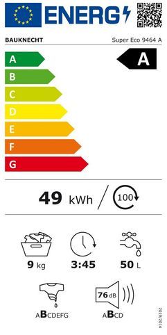 Bauknecht Super Eco 9464 A Waschmaschine 9kg 1400U/Min LED A+++ in Köln