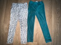 Mädchen Leggings Gr.104 petrol weiß/Grau Leo Nordrhein-Westfalen - Hemer Vorschau