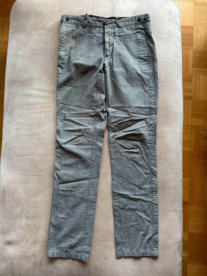 Selected Homme Chino Hose Poker Grey Check 29/32 in Berlin