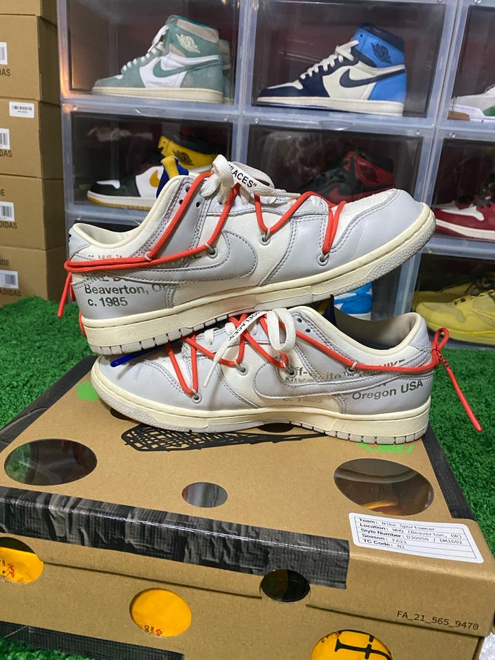 Nike x Off-White Dunk Low Lot 23  43 US9,5 in Aichach