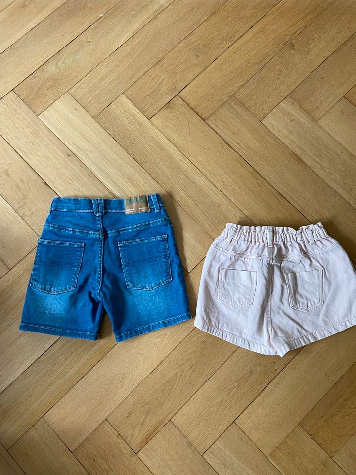 Zara Shorts Jeansshorts Denim Gr. 110 Hellrosa und blau in Hamburg