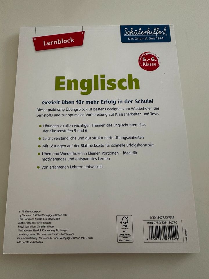 Lernen Englisch Lernblock in Walldorf