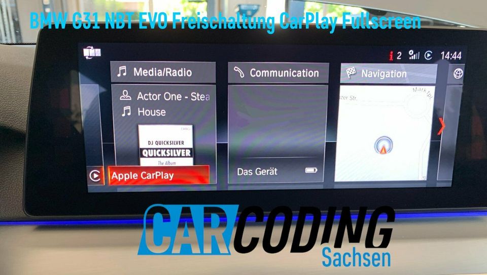 BMW Nachrüstung Retrofit OEM Apple CarPlay in FullScreen Vollbild in Puschwitz